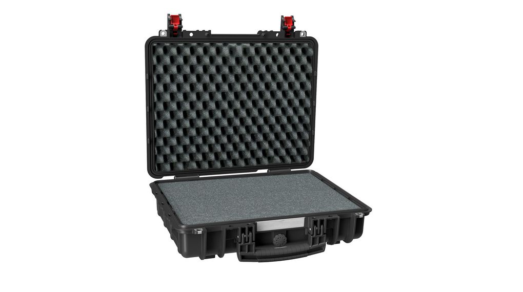 Case, Watertight with Removable Lid, 19.2l, 414x485x149mm, Polypropylene (PP), Black